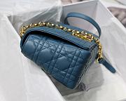 Kitlife Medium Dior Caro Bag Medium Blue - M9242U - 25.5x15.5x8cm - 6