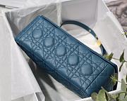 Kitlife Medium Dior Caro Bag Medium Blue - M9242U - 25.5x15.5x8cm - 4