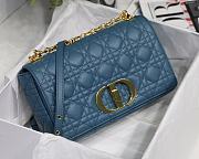 Kitlife Medium Dior Caro Bag Medium Blue - M9242U - 25.5x15.5x8cm - 5