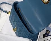 Kitlife Medium Dior Caro Bag Medium Blue - M9242U - 25.5x15.5x8cm - 2