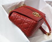 Kitlife Medium Dior Caro Bag Medium Red - M9242U - 25.5x15.5x8cm - 5