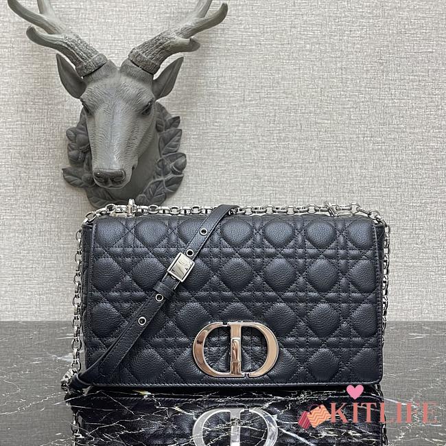 Kitlife Large Dior Caro Bag Large Black - M9243U - 28x17x9cm - 1