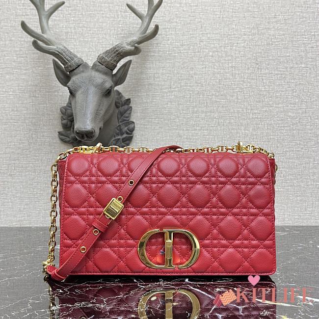 Kitlife Large Dior Caro Bag Large Red - M9243U - 28x17x9cm - 1