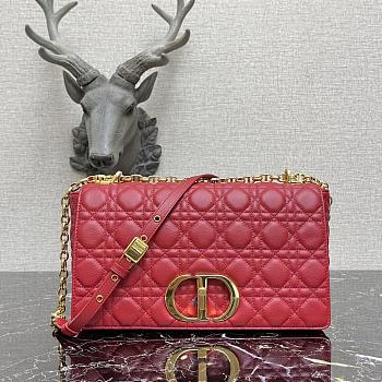 Kitlife Large Dior Caro Bag Large Red - M9243U - 28x17x9cm