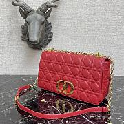 Kitlife Large Dior Caro Bag Large Red - M9243U - 28x17x9cm - 2