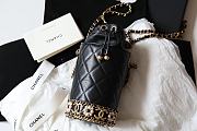Kitlife Chanel Mini Bucket Black Bag - 21x10cm - 4