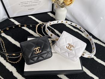 Kitlife Chanel Belt Bag Black and White