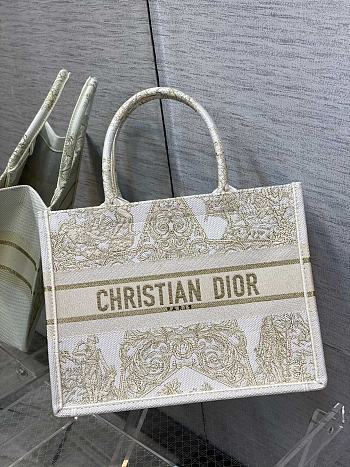 Kitlife Small Dior Book Tote Yellow Star Embroidery - 36*18*28cm