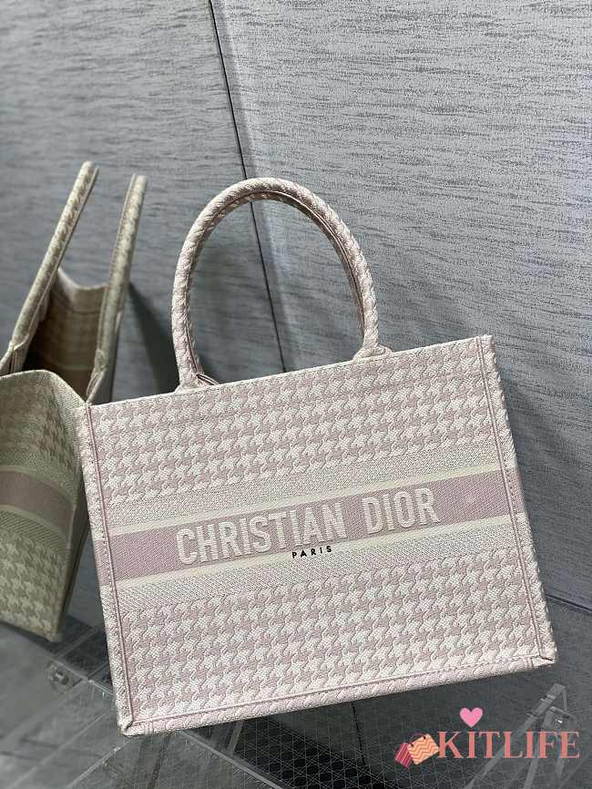 Kitlife Dior Book Tote Pink - 36x18x28cm - 1