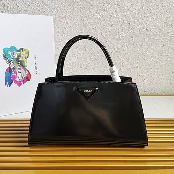 Kitlife Prada Brushed leather handbag black - 1BA327 - 33x18x13.5cm