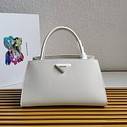 Kitlife Prada Brushed leather handbag white - 1BA327 - 33x18x13.5cm - 1