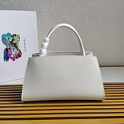 Kitlife Prada Brushed leather handbag white - 1BA327 - 33x18x13.5cm - 6