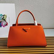 Kitlife Prada Brushed leather handbag orange - 1BA327 - 33x18x13.5cm - 1