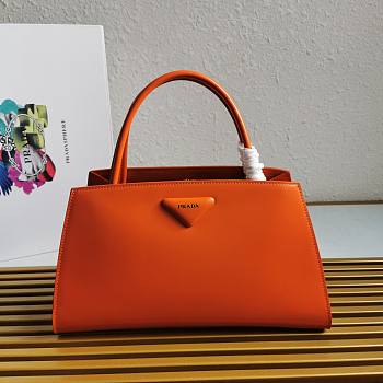 Kitlife Prada Brushed leather handbag orange - 1BA327 - 33x18x13.5cm