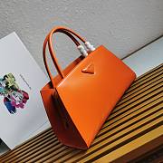 Kitlife Prada Brushed leather handbag orange - 1BA327 - 33x18x13.5cm - 5