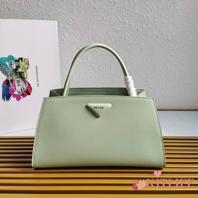 Kitlife Prada Brushed leather handbag mint - 1BA327 - 33x18x13.5cm - 1