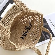 Kitlife Raffia tote bag tan - 1BG393 - 36x38x3cm - 6