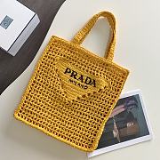 Kitlife Raffia tote bag yellow - 1BG393 - 36x38x3cm - 1