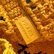 Kitlife Raffia tote bag yellow - 1BG393 - 36x38x3cm - 4