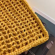 Kitlife Raffia tote bag yellow - 1BG393 - 36x38x3cm - 2