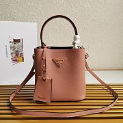 Kitlife Prada Small Saffiano Leather Prada Panier Bag Powder Pink - 1BA217 - 17x18X10.5 - 1