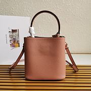 Kitlife Prada Small Saffiano Leather Prada Panier Bag Powder Pink - 1BA217 - 17x18X10.5 - 2
