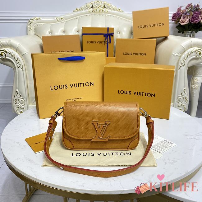 Louis Vuitton EPI Buci Crossbody Gold Honey