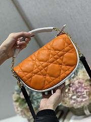 Kitlife Dior Small Vibe Hobo Bag Orange - M7200O - 20 x 15 x 7 cm - 1