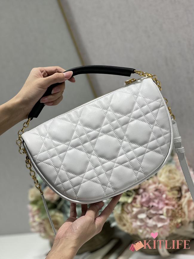 Kitlife Dior Small Vibe Hobo Bag White - M7200O - 29×20×9cm - 1