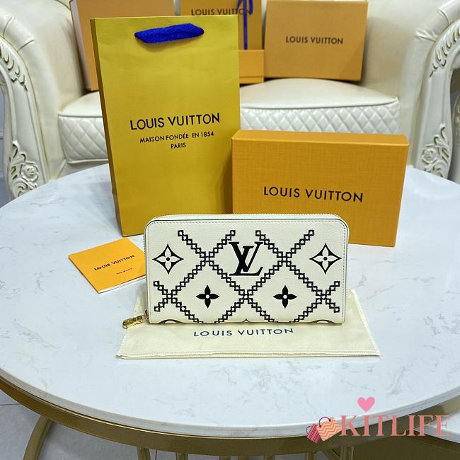 Kitlife Louis Vuitton Zippy Wallet White - M81138 - 19.5x10.5x2.5cm - 1