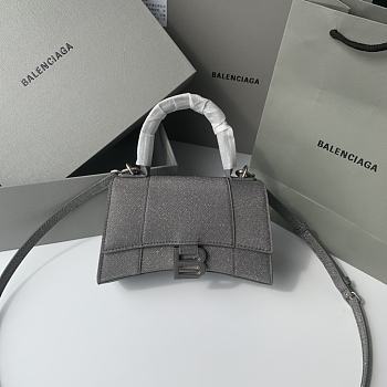 Kitle BALENCIAGA HOURGLASS SMALL HANDBAG IN GREY - 19x8x21cm