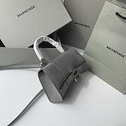 Kitle BALENCIAGA HOURGLASS SMALL HANDBAG IN GREY - 19x8x21cm - 6
