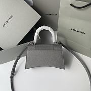 Kitle BALENCIAGA HOURGLASS SMALL HANDBAG IN GREY - 19x8x21cm - 5