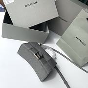 Kitle BALENCIAGA HOURGLASS SMALL HANDBAG IN GREY - 19x8x21cm - 3