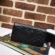 Kitlife Gucci GG Marmont Mini Bag Black - 488426 - 18x10x5cm - 6