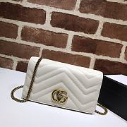 Kitlife Gucci GG Marmont Mini Bag White - 488426 - 18x10x5cm - 1