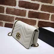 Kitlife Gucci GG Marmont Mini Bag White - 488426 - 18x10x5cm - 6