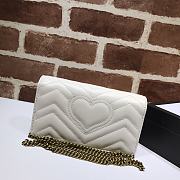 Kitlife Gucci GG Marmont Mini Bag White - 488426 - 18x10x5cm - 4