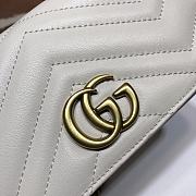 Kitlife Gucci GG Marmont Mini Bag White - 488426 - 18x10x5cm - 3