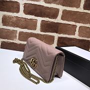 Kitlife Gucci GG Marmont Mini Bag Nude - 488426 - 18x10x5cm - 4