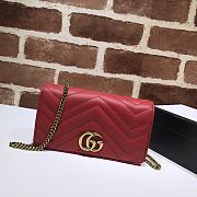 Kitlife Gucci GG Marmont Mini Bag Red - 488426 - 18x10x5cm - 1