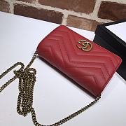 Kitlife Gucci GG Marmont Mini Bag Red - 488426 - 18x10x5cm - 6