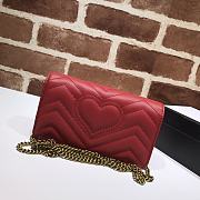 Kitlife Gucci GG Marmont Mini Bag Red - 488426 - 18x10x5cm - 4