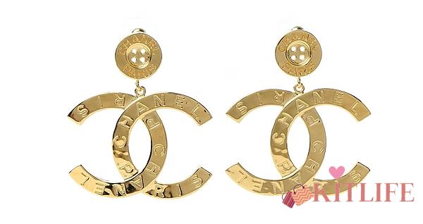Kitlife Chanel Paris Button Earrings - 1