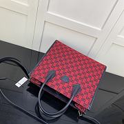 Kitlife Gucci Small Tote Bag Canvas GG Supreme Red - 659983 - 31x26.5x14cm - 6