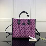Kitlife Gucci Small Tote Bag Canvas GG Supreme Pink - 659983 - 31x26.5x14cm - 1
