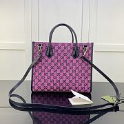 Kitlife Gucci Small Tote Bag Canvas GG Supreme Pink - 659983 - 31x26.5x14cm - 5