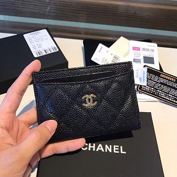 Kitlife Chanel Black Caviar Card Holder 