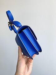 Hermes Epsom Constance In Blue And Silver Hardware Semi-Handmade Wax Thread Sewing – 19cm - 6