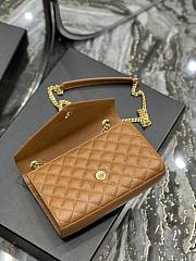 Kitlife YSL Envelope Caviar Taupe/Dark Natural - 528286 - 21×13×6cm - 4
